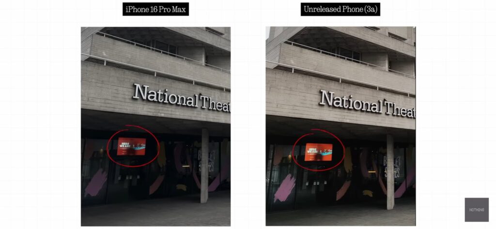 Comparativa de fotos entre el Nothing Phone (3a) y el iPhone 16 Pro Max