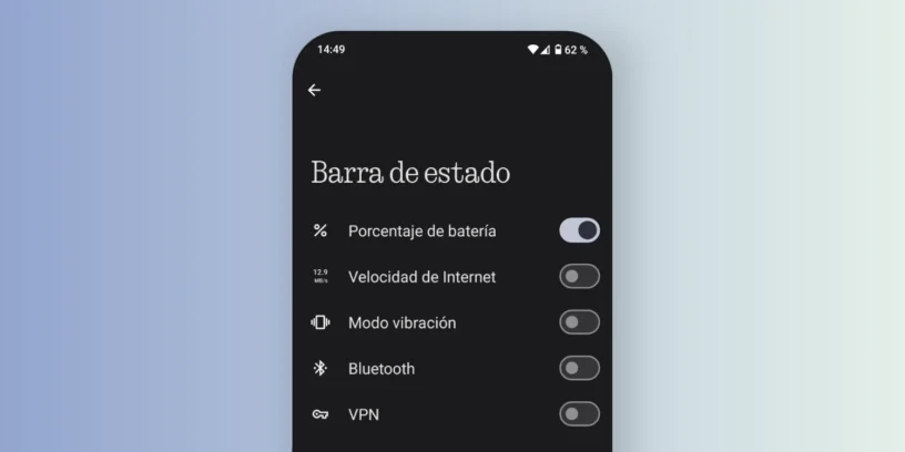 Quitar iconos de la barra de estado en nothing phone