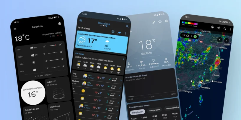 top 5 mejores aplicaciones de tiempo