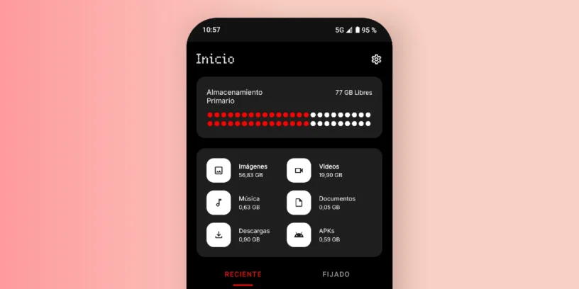 Noid la app de gestión de archivos estilo Nothing