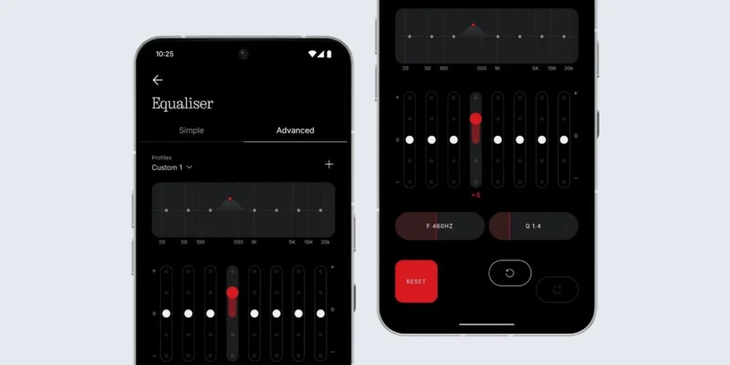 Personaliza el sonido de tus Nothing Headphone (1) con el ecualizador avanzado de Nothing X